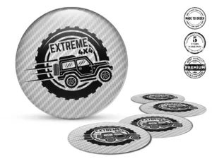 Gewölbte Sticker Racing Stil Individuelle Dome Fahrzeuge